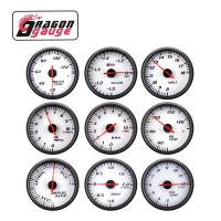 「DRAGON」 60mm Tachometer Boost Voltmeter Air Fuel Ratio EGT Gauge Vacuum Water Temp Oil Press Oil Temp Car Gauge for 12V Car