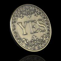 REPLICA 1PC Creative Coin Great Gift Yes Or No Decision Coin Art Gift YES NO Letter Commemorative Coin
