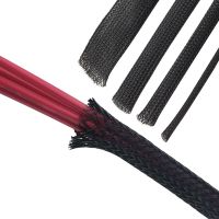 Black Insulated Braided Sleeving Cable Sleeve Data line protection Wire Cable Flame retardant nylon tube