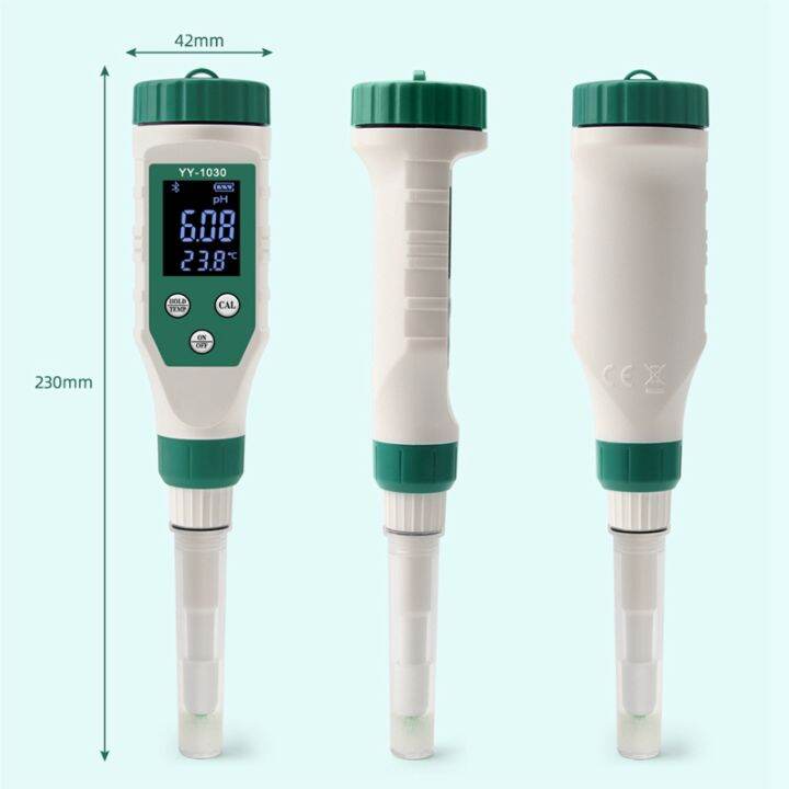 digital-bluetooth-food-ph-meter-0-00-14-00-high-accuracy-sensor-smart-temp-acidity-tester-for-brewing-fruit-cheese