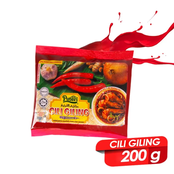 CILI GILING PUTERI 200GM | Lazada