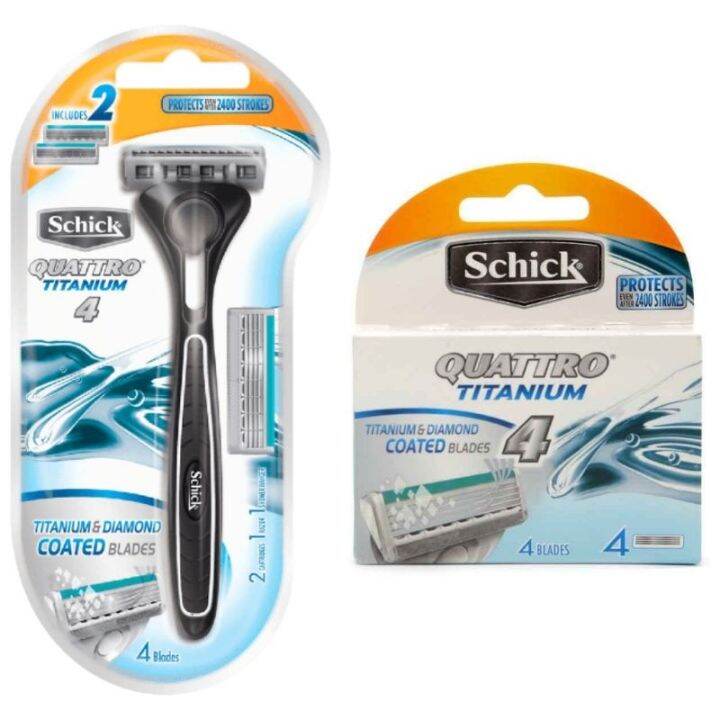 SCHICK Quattro Titanium Razor and Blade Refill Lazada PH