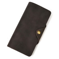 NEW Vintage Genuine Leather Long Wallet Men Women RFID Blocking Credit Card Holder Purse Zipper Business Moible Phone Wallet