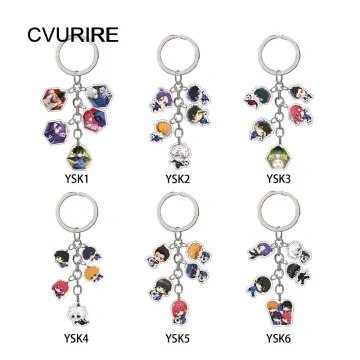 XP Blue Lock Keychain Anime Keyring Acrylic Cute Bag Pendant Cartoon Yoichi  Bachira Key Chain Gifts PX