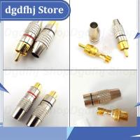 Dgdfhj Shop Gold plated RCA male Female Jack Plug Connector Audio Video Adapter rca Female male Convertor for Coaxial Cable