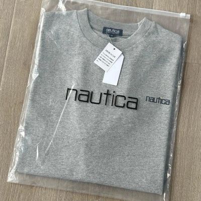Nautica Japanese CityBoy profile cut small-label embroidered short-sleeved T-shirt