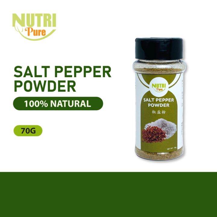 Nutri Pure Salt Pepper Powder 70g | 椒盐粉 | Lazada