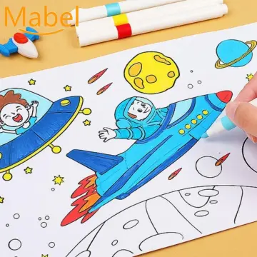 Coloring Paper Roll for Kid Mess Free Sticky Drawing Paper Roll for Toddler  Wall Coloring Activity