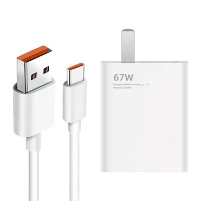 ส่งจากไทย ชุดชาร์จ XIAOMI 67W สายชาร์จ 6A หัวชาร์จ 67W  Xiaomi USB Type C Quick Charge รุ่น เสียวมี่ สายชาร์จXIAOMI +หัวชาร์จXIAOMI 67W สำหรับ Xiaomi USB Type C