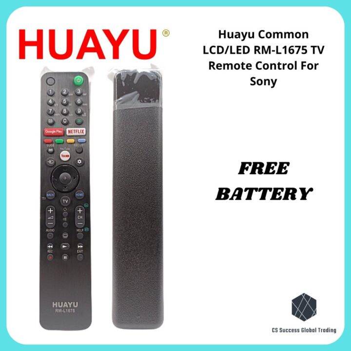 Huayu Common LCDLED RM-L1675 TV Remote Control For Sony Replacment RMF ...