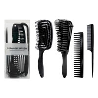 1Set Detangling Hair Hrush Hair Comb Set Detangler Hairbrush for Curly Hair Barber Accessories Hair Care Styling Tools