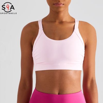 【Sportsangel】[Only bra]สปอร์ตบรา ระบายอากาศ พร้อมแผ่นรอง เหมาะกับใส่ออกกําลังกาย เล่นโยคะ สําหรับผู้หญิง oid