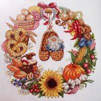 【CC】 Top Counted Food Wreath Garland Of Fruit Bread