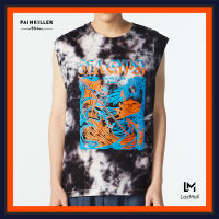 (PAINKILLER) SEA GYPSY SLEEVELESS TEE / เสื้อมัดย้อม เสื้อแขนกุดชาย เสื้อยืดผู้ชาย เสื้อแฟชั่น เสื้อผ้าผู้ชาย เพนคิลเลอร์ / Tank Top T-shirts menswear PAINKILLER Outlet / AW22