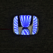 3D Honda Logo Chrome LED Car Logo Decoration Modified Emblems Badge Front