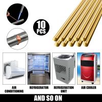 10PCS Brass Welding Brazing Rods Electrode 1.6mm/2.0mm 33cm Soldering Rod No Need Solder Powder