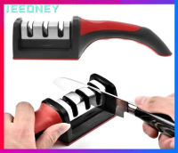 JEEDNEY knife sharpener pengasah pisau 3 Holes Sharpening Stone Knife Sharpener Knives Tools 磨刀器 Kitchen Gadget Sharpening pengisar pisau Vira   Kitchen Tools 3 Stages