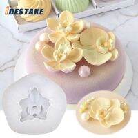 【lz】✙☎◙  3D Orchid Cake Silicone Mold DIY Flower Fondant Jelly Mold Phalaenopsis Vela Sabão Doces Chocolate Decoração Do Bolo Ferramenta De Cozimento