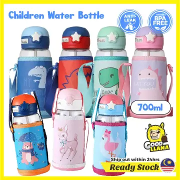 Fjbottle 12 oz Kids Insulated Water Bottle with Straw Leakproof Toddler  Bottle 