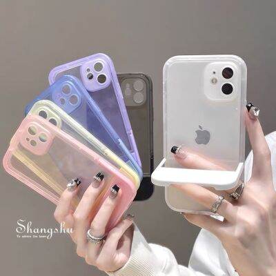 เคสโทรศัพท์กันกระแทกพร้อมขาตั้งพับได้,สำหรับ iPhone 14 13 12 11 Pro Max XS XR X 8 7 Plus เคสโทรศัพท์นิ่มผิวด้านพร้อมฝาปิดเลนส์ปกป้องกล้องผู้ขายชั้นนำ