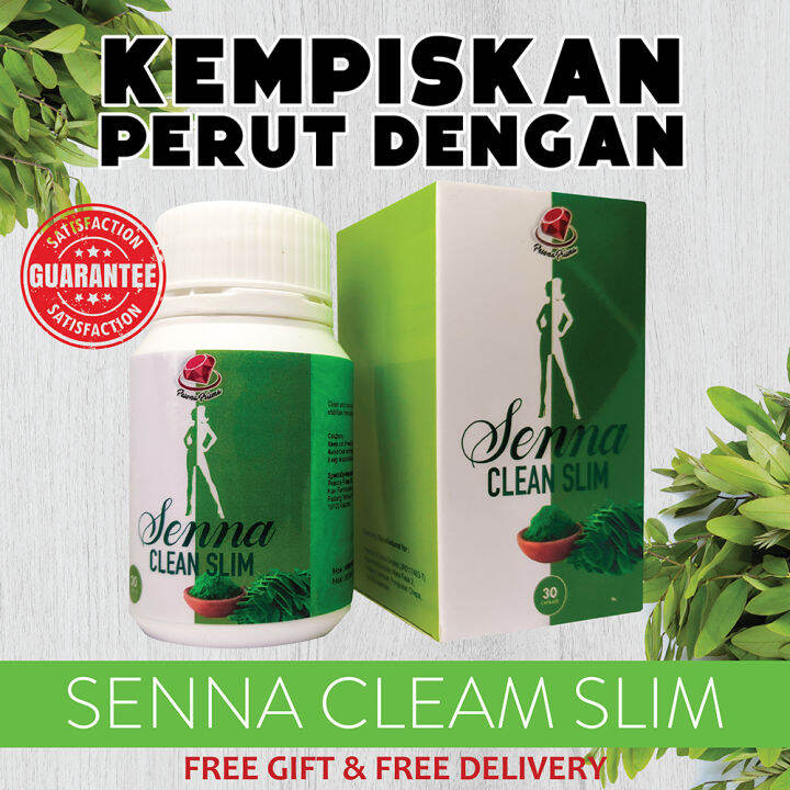 Senna Clean Slim ( 30 Capsule ) Kapsul Kolestrol / Bakar lemak dengan ...