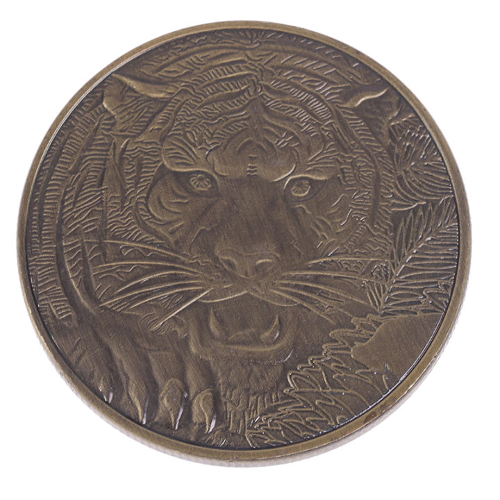1pcs-dragon-tiger-bronze-coin-bronze-plated-40mm-collectible-coins