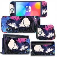 สาวใหม่สติกเกอร์ผิว SWITCH NS SWITCH OLED สติกเกอร์สกินสำหรับคอนโซล SWITCH และคอนโทรลเลอร์ Joy-CON Decal ไวนิล-hjgytyuuiytt