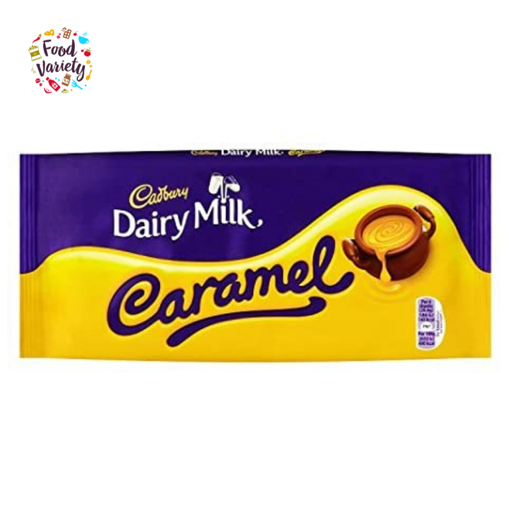 Cadbury Dairy Milk Caramel 180g แคดเบอรี แดรี่มิลค์ ช็อกโกแลตนมสอดไส้คา