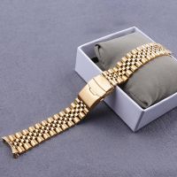 19mm 316L steel Watch Band Hollow Curved End Solid Screw Links Bracelet For Seiko 5 SNXS73K1 SNXS75 SNXS77 SNXS79K1 SNX79J1