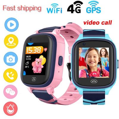 Original A60 4G WIFI เด็กสมาร์ทวอทช์ IP67 กันน้ำ Video Call Phone SOS Smartwatch Chilrens Smartwatch GPS