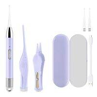 1 Set Ear Spoon Modern Smooth Edge Ear Nose Clipper USB Chargeable LED Ear Care Tools Beauty Supplies Ear Pick Ear Scoop