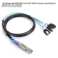 Aries306 H0402 สายเคเบิลเซิร์ฟเวอร์ภายนอก ขนาดเล็ก Sas Sff-8644 เป็น Sata อุปกรณ์เสริมคอมพิวเตอร์ 4 ชิ้น