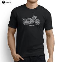 Hipster Tshirts Classic Japanese Motorcycle Fans W800 Inspired Motorcycle Art Print T Shirt Men Gildan