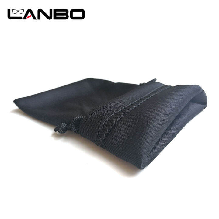 lanbo-50ชิ้นสีดำไมโครไฟเบอร์แว่นกันแดดแว่นตากระเป๋าอะคริลิ-fibres-ขายส่งถุงผ้านุ่มแว่นตากรณีแว่นตา-a-cessories