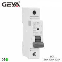 GEYA GYM9 Single Phase Mini Circuit Breaker Ture Cureent ของ 80A 100A 125A 1P กว้าง 17.8 มม.230/400V 6KA-Mumie