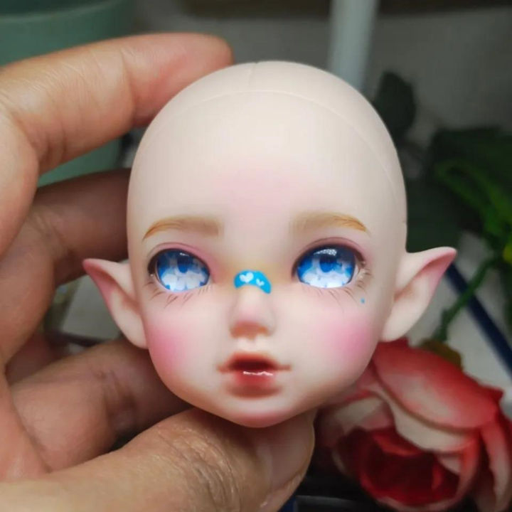 banny-ตุ๊กตาแต่งหน้าอุปกรณ์เสริม23ซม-ความสูง-elf-ตุ๊กตามนุษย์-body-part-17-bjd-เปลี่ยนตาตุ๊กตาหัวของเล่น