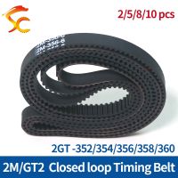 ▫㍿✘ GT2 Rubber Timing Belt Width 6/9/10/15mm Closed Loop Synchronous Drive Belt 2M 352/354/356/358/360 For 3D printers