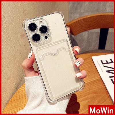 เข้ากันได้สำหรับ เคสไอโฟน เคสไอโฟน11 เคสโทรศัพท์ iphone 14 pro max 14 Plus เคส iPhone ที่ใส่การ์ดที่เก็บการ์ด TPU เคสนิ่ม เคสใสถุงลมนิรภัยกันกระแทกกล้องป้องกันสำหรับ iPhone 14 Plus 13 Pro Max 12 11 XR 7Plus