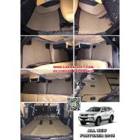 TA พรมปูพื้นรถยนต์   ALL NEW FORTUNER 2015-2022 ลายกระดุม สีน้ำตาล เตมคัน พื้นเรียบ+กันสึก ผ้ายางรถยนต์ ผ้ายางปูพื้นรถยนต์