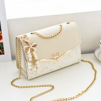 New Luxury Sequin Buckle Messenger Bag Fashion Textured Womens Bag Trend Versatile PU Leather Shoulder Bags For Women