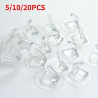 5/10/20pcs Transparent Plastic Duty Wall for Office Storage No Trace Scratch Adhesive Hooks