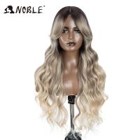 Noble Water Wave Synthetic Lace Front Wig  28 Inch Brown Wig Lace Frontal Wig Ombre Blonde Cosplay Wigs For Women Lace Front Wig Wig  Hair Extensions