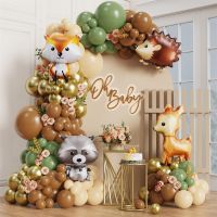 【DT】hot！ Jungle Birthday Balloons Garland Arch Sika Kids Baby Shower Decoration Wedding Supplies