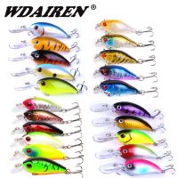 【hot】☃♂┋ WDAIREN 20Pcs/lot Fishing Lures Set 3 Wobbler Bait and Crank bait Tackle