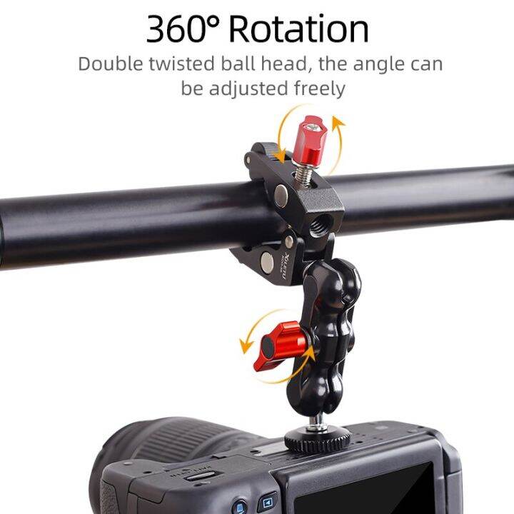 xiletu-xco38-all-metal-super-clamp-with-double-ball-head-magic-arm-1-4-3-8-screw-hole-for-mount-camera-monitor-led-light-mic