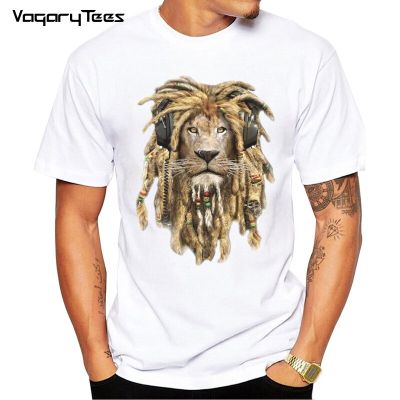 2019 Newest Design Wild Dj Lion King Print T Shirt Funny Animal Rock T Shirts Casual Short Sleeve O-Neck 3D Print Tshirt Men
