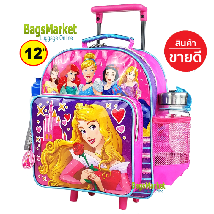 8586shop-kids-luggage-12-นิ้ว-กระเป๋าเป้มีล้อลากสำหรับเด็ก-กระเป๋านักเรียน-สินค้าลิขสิทธิ์แท้-สไปเดอร์แมน-frozen