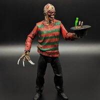 Neca Nightmare On Elm Street Fred Dy Krueger 30th Pvc ตุ๊กตาขยับแขนขาได้สะสมชีวิตตกแต่งของเล่นโมเดล18ซม.