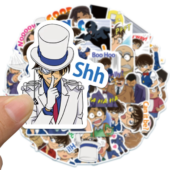 conan-sticker-ยอดนักสืบจิ๋วโคนัน-โคนัน-สติ๊กเกอร์-50-ชิ้น-สติ๊กเกอร์ตกแต่ง-ของเล่นถูกๆ-ของเล่น-ของขวัญ-ของสะสม-ของเล่นเด็ก