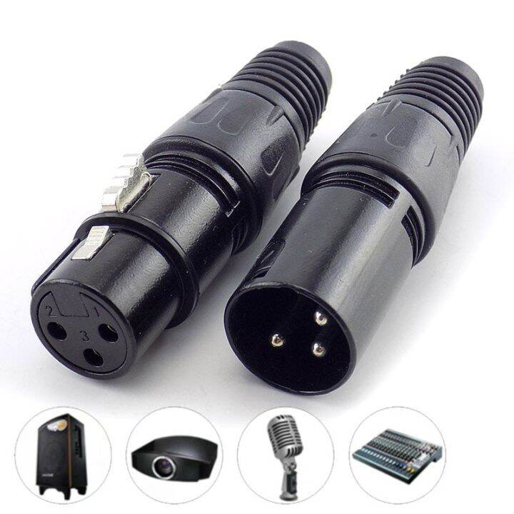 1-pair-cannon-male-and-female-3-pin-xlr-microphone-audio-av-cable-plug-mic-connectors-cannon-cable-terminals-sound-plug